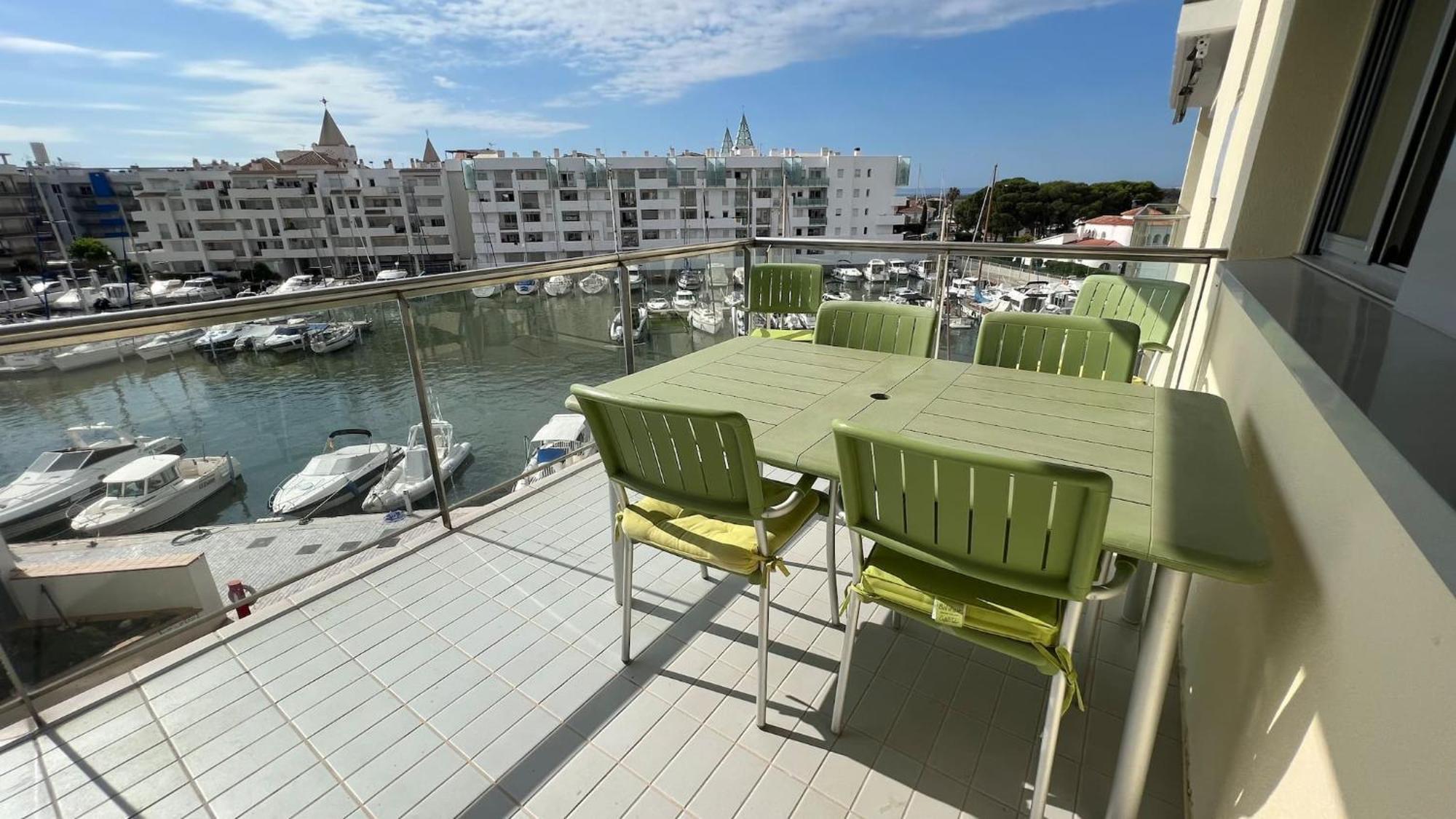 Precioso Piso Con Vista Al Canal Y Piscina En Roses Av-69 Exterior photo