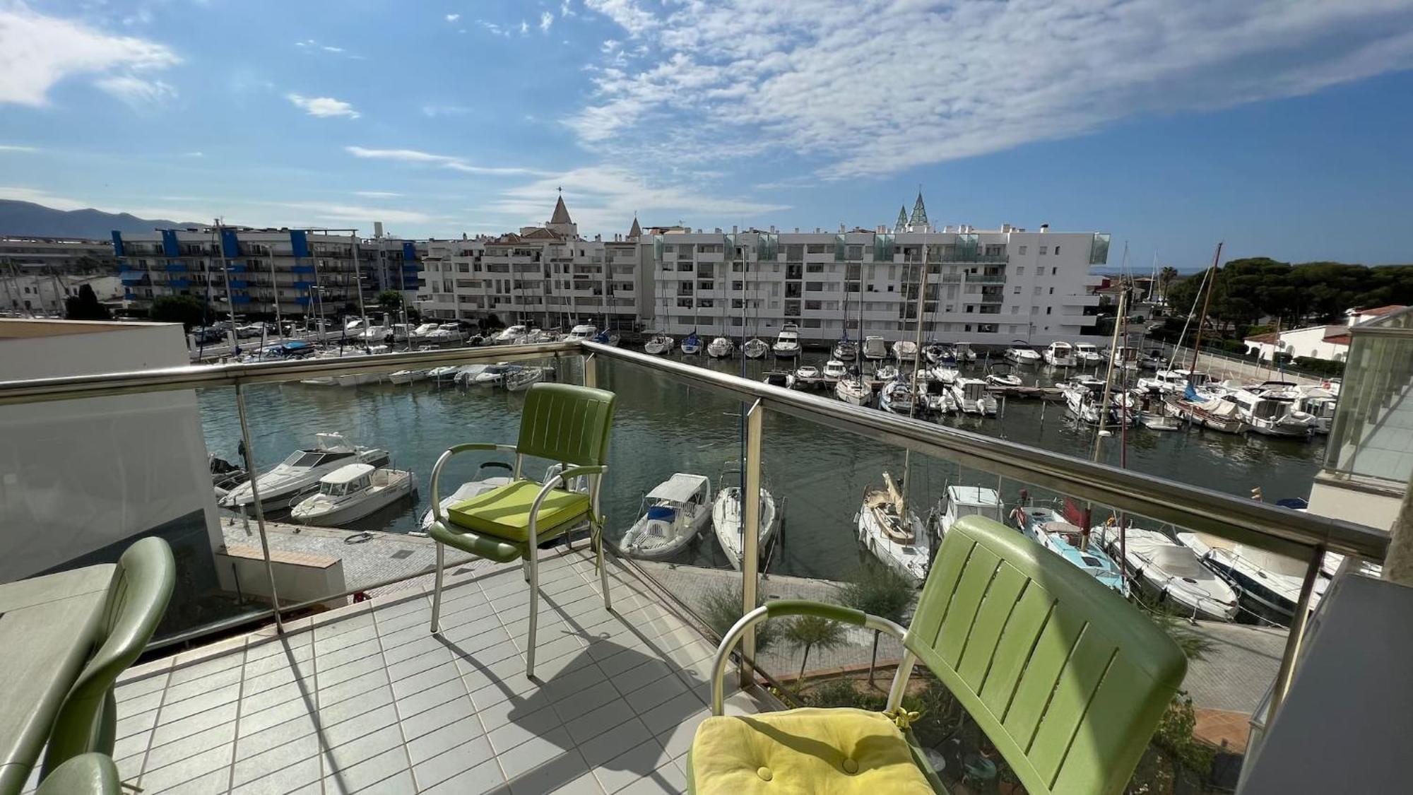 Precioso Piso Con Vista Al Canal Y Piscina En Roses Av-69 Exterior photo